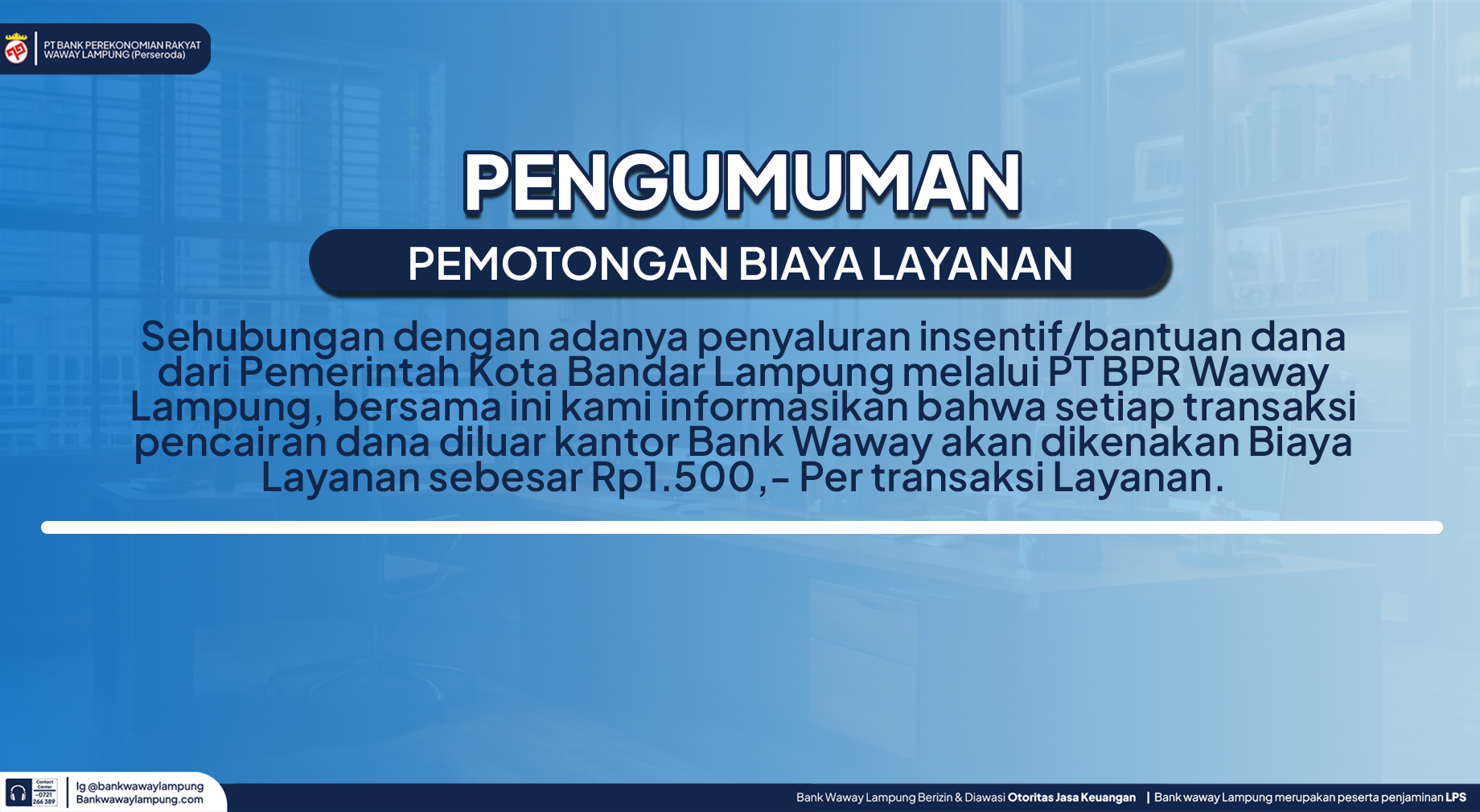 PEMOTONGAN BIAYA LAYANAN